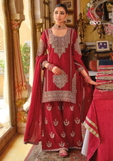 Eba Lifestyle Avantika Heavy Chinon Embroidered Suit Set with Dupatta | Eba Lifestyle 1955